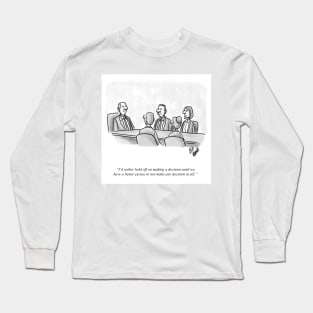 Classic Management Leadership  Cartoon Long Sleeve T-Shirt